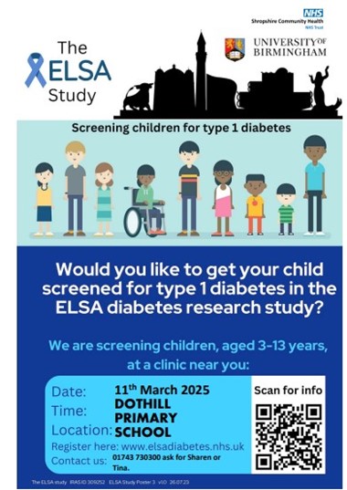 Diabetes screening - all children - consent needed