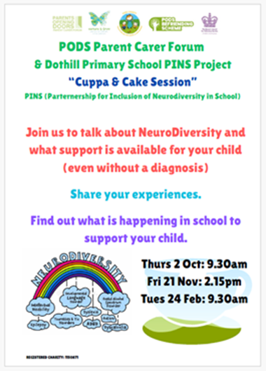 PODS coffee morning 9:30am