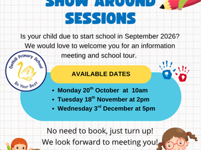 Open days for new EYFS (Reception) children 2026-2027
