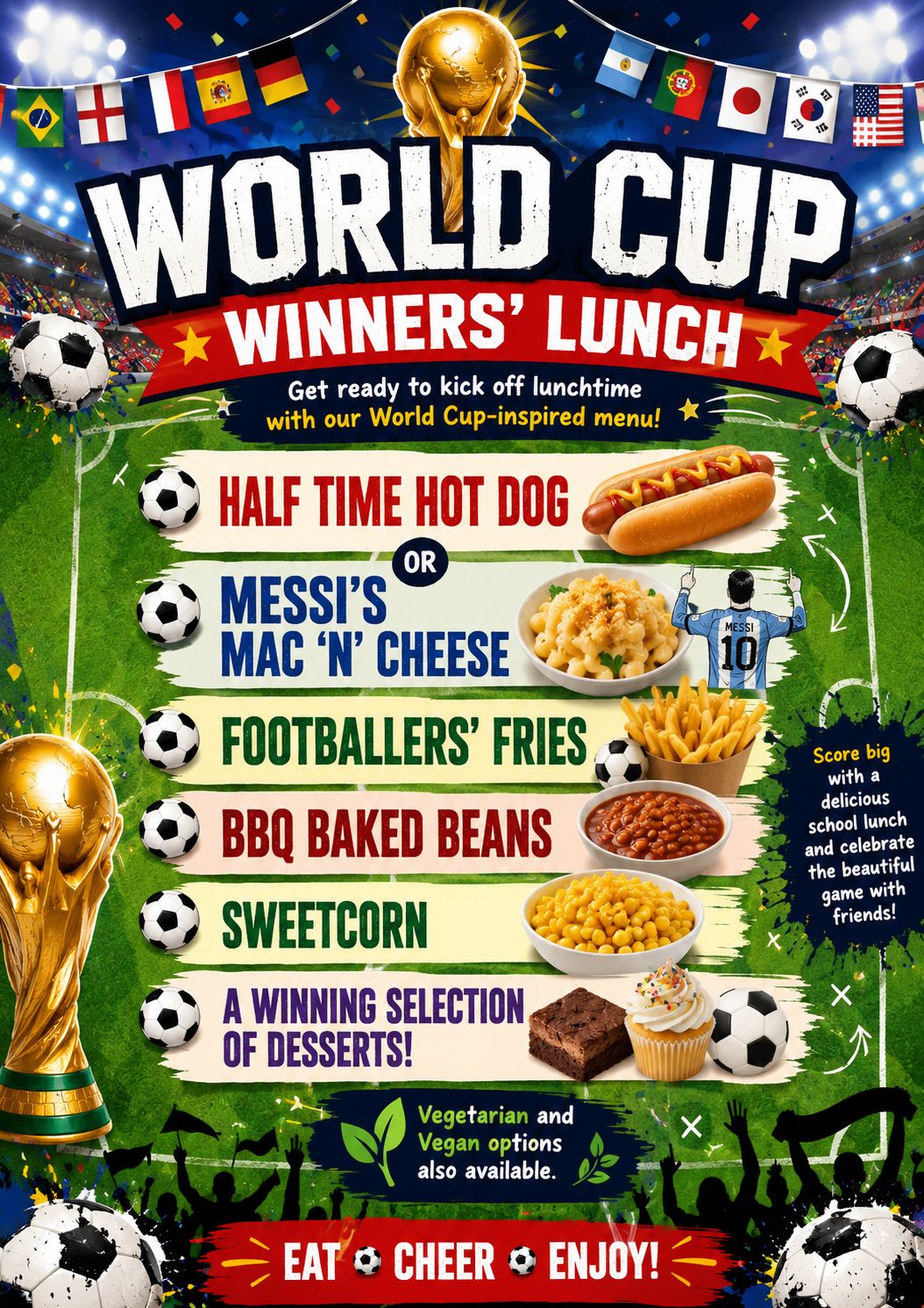 National Sports Week 6-10th July 2026, and themed lunch/sports wear day Monday 6th July